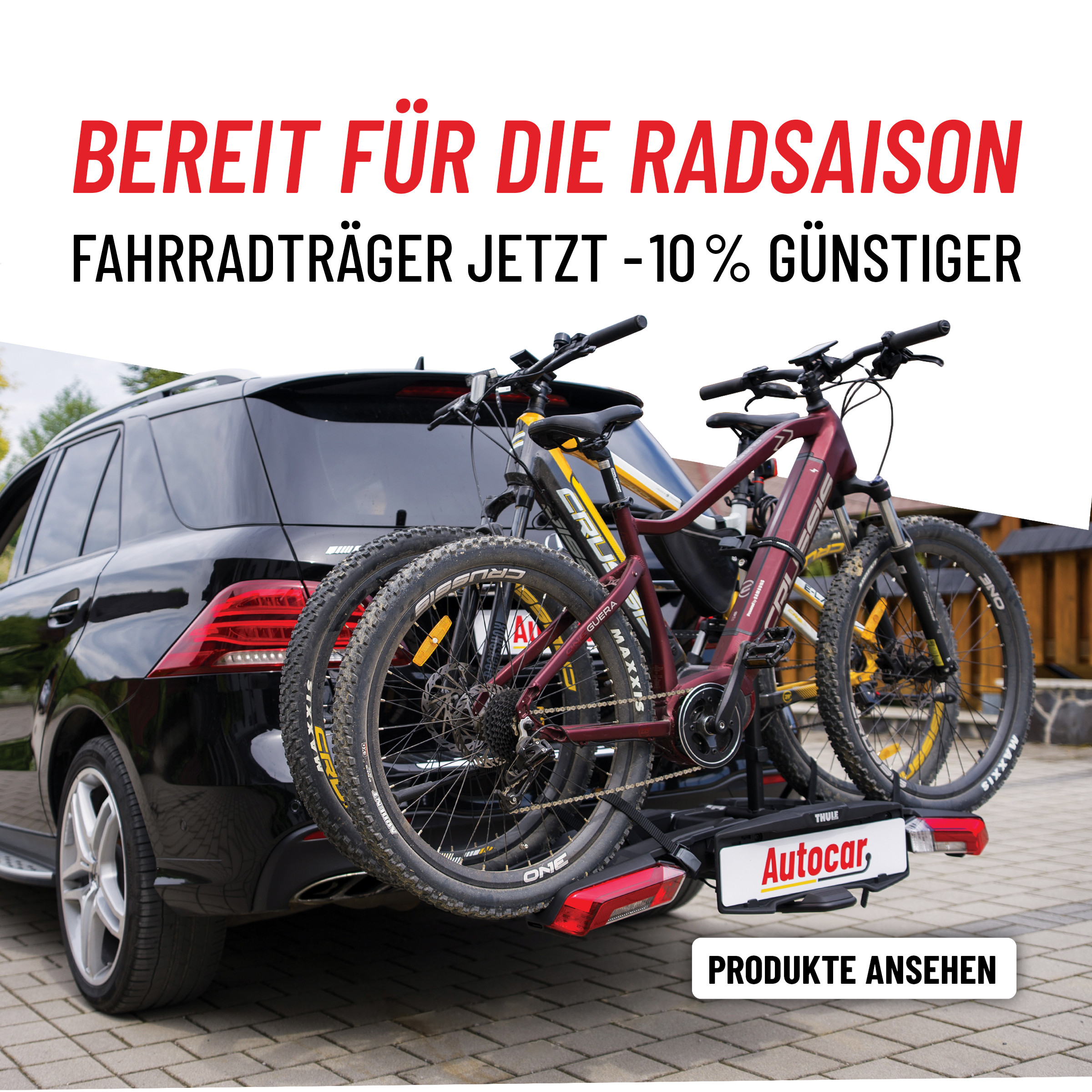 Fahrradträger für die Anhängerkupplung